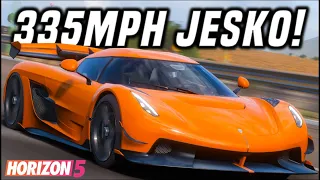 NEW FASTEST Car Jesko Top Speed Tune - 335MPH/540KPH | Forza Horizon 5