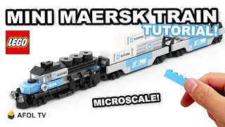 How to build a mini LEGO Maersk Train! - LEGO MICRO MAERSK TRAIN TUTORIAL [MICROSCALE]