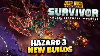 New Overclocked Weapons on Hazard 3 | Deep Rock Galactic: Survivor Live Gameplay