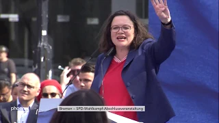 Bremen: Rede von SPD-Chefin Andrea Nahles am 24.05.19