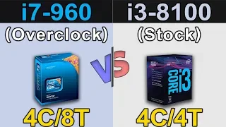 i7-960 (4.0GHz) OC Vs. i3-8100 (3.6GHz) Stock | GTX 1060 6GB OC | New Games Benchmarks