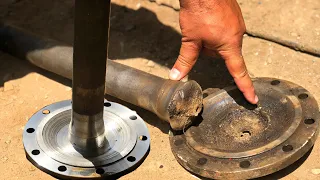 Broken Rear Wheel Axle Repairing with Amazing Technique // Restoration Rear Wheel Axle