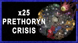 x25 Prethoryn Crisis strikes in this Stellaris AI only Timelapse