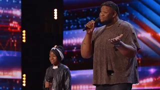 Jojo and His Niece Bri Duet "Ain't No Mountain High Enough" | Auditions | AGT 2022