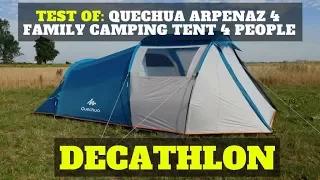 Test of: Quechua Arpenaz 4 family camping tent 4 people - DECATHLON