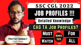 SSC CGL 2022 - Posts & Job Profiles ! Made For SSC {2023}