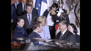 Chinese President Xi Jinping Meets Macron On Maintaining Sound China-France Ties