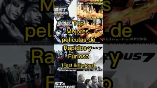 Top Mejores Peliculas de rápidos y furiosos #shortsviral #fastandfurious