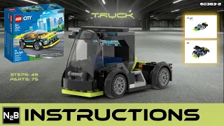 TRUCK - LEGO CITY 60383 Alternate build 2 free instructions #lego #free #legoinstructions #truck