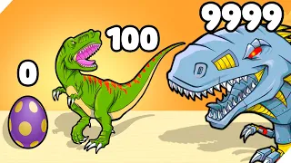 ЭВОЛЮЦИЯ ДИНОЗАВРА В РОБОТА, МАКСИМАЛЬНЫЙ УРОВЕНЬ! Dinosaur Race