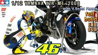 [TAMIYA] 1/12 YAMAHA YZR M1 '2008 & Valentino Rossi Signature Figure