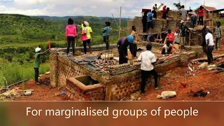 Constructing houses out of plastic bottles by Kavuma Johnmary