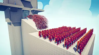 100x ROMAN SHIELD vs TRIO GODS -🏹 Totally Accurate Battle Simulator TABS