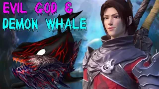 Evil God & Demon Whale both came | battle through heavens novel | explained in Hindi part 105
