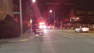 Seattle Fire Engine 17 & Ladder 9 Responding