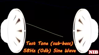 NIB - Test Tone(sub-bass) - 58Hz (0db) Sine Wave