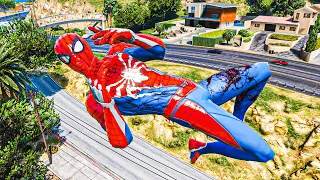 GTA 5 SUCK SMASH RAGDOLL SPIDERMAN #23 (Euphoria Physics)