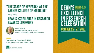 The State of Research + the Dean's Excellence in Research Awards Ceremony