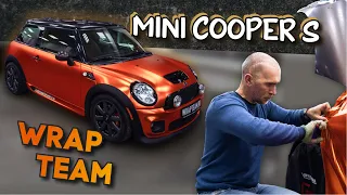 САМЫЙ ДОРОГОЙ MINI John Cooper Works - Оклейка в Оранжевый хром матовый Hexis