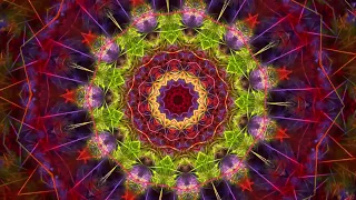 Kaleidoscope Fractal Meditation | Healing Bamboo Flute - Mindfulness Meditation (Trippy Psychedelic)