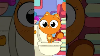 Kiff made her toilet into an indoor swimming pool?! #ChibiTinyTales #Kiff #Shorts