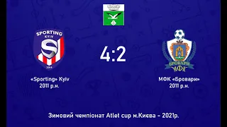 "Sporting" Kyiv 4:2 МФК "Бровари" (Зимовий чемпіонат Atlet cup м. Києва) 2021р.