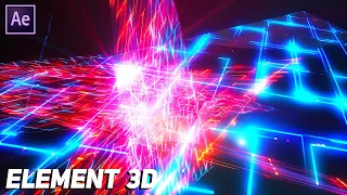 After Effects Basic Tutorial - Light Rays Animation | Element 3d