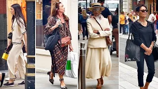 How people dress in september in London. Ageless Elegance and Style. Street fashion.