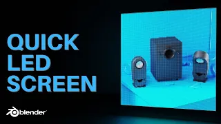 Blender Tasty Tutorials: LED SCREEN IN BLENDER 2.93!