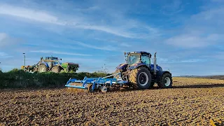 Uprawa i Siew kukurydzy 2023!!✮New Holland T7070 & New Holland T7030✮Amazone ed,Lemken Karat✮AgroQub