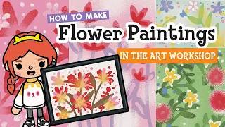 How to Make Flower Painting Tutorial🌸🌼🎨 in the Art Workshop | Toca Boca Life World 🌎