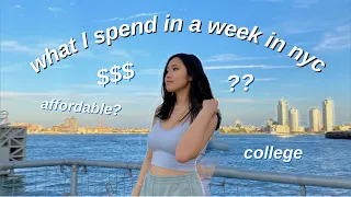 What I spend in a week as a 19 year old NYC college student