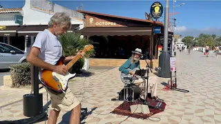 Spectacular Street Jam in Javea Spain - 2 improvised songs