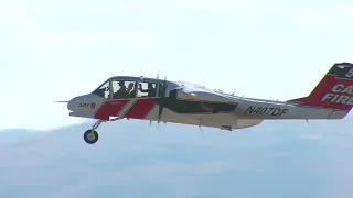 CAL FIRE OV-10 Bronco Departing Hollister