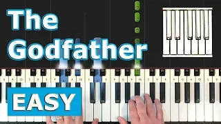 The Godfather Theme - EASY Piano Tutorial - Sheet Music (Synthesia)