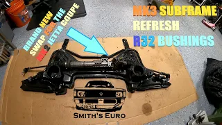 Prepping an MK3 GTI Subframe for any MK2 Chassis VR6 2.0 or Tdi Swap