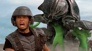 Starship Troopers SPECIAL EFFECTS REMOVED! - VFX Breakdown