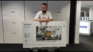 Sony KD49XF8096 Unboxing Video
