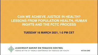 Webinar 5 - Can we achieve justice in health?