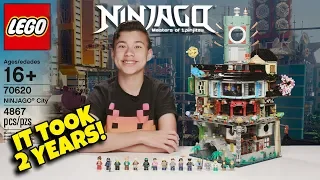IT TOOK 2 YEARS TO MAKE THIS VIDEO!!! Lego Ninjago City - World's Biggest Ninjago Lego Set!