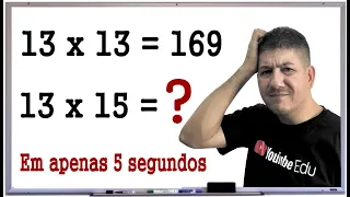 MACETE de MULTIPLICAÇÃO EM 5 SEGUNDOS - Prof Robson Liers - Mathematicamente