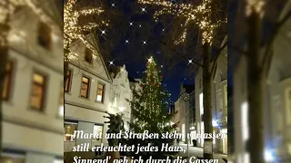 Weihnachtsgedicht: "Markt und Straßen stehn verlassen..."