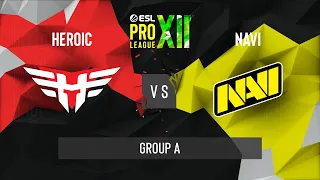 CS:GO - Natus Vincere vs. Heroic [Overpass] Map 1 - ESL Pro League Season 12 - Group A - EU