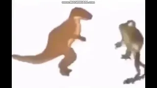Лягушка и динозавр танцуют под спума пума тюма пума пума тёу