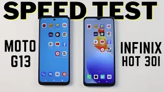 Moto G13 vs Infinix Hot 30i Speed Test Comparison - Best One