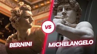Michelangelo vs Bernini. David vs. David, Renaissance vs Baroque 🎨🏛️