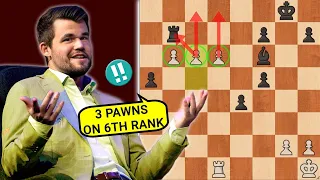 Magnus Carlsen Sacrificed his Bishop for Massive Pawns