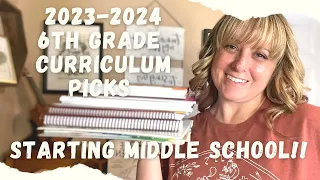 6th Grade Curriculum Picks for 2023/2024 // MIDDLE SCHOOL CURRICULUM