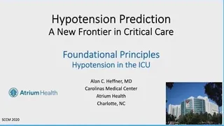 Hypotension Prediction: A New Frontier in Critical Care (Part 1 of 3)
