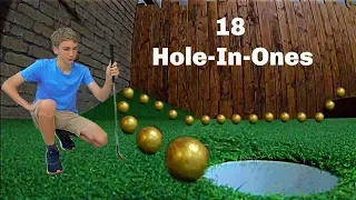 Scoring 18 HOLE-IN-ONES *Mini Golf Trick Shots* | That's Amazing